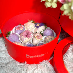 'Fleur" Belgian Chocolate Covered Strawberries