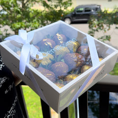 "Goldie" Belgian Chocolate Covered Strawberries