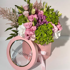 'Enchanted" Belgian Chocolate Covered Strawberries and Flower Arrangement