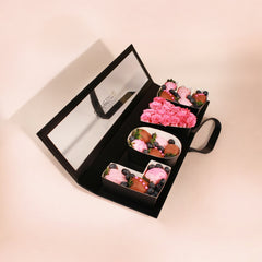 'Love Love Love" Belgian Chocolate Covered Strawberries