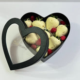 "Tender Love" White Belgian Chocolate Covered Strawberries