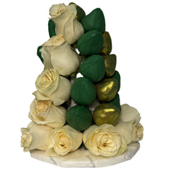 "Emerald" Belgian Chocolate Covered Strawberry Tower