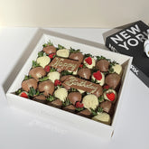 "Happy Birthday" Belgian Chocolate Covered Strawberries
