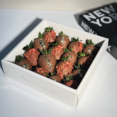 Gourmet Drizzled Milk Chocolate Covered Strawberries