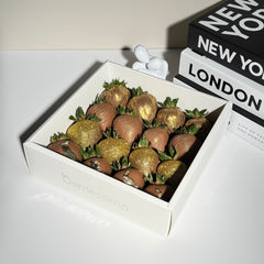 "Goldie" Belgian Chocolate Covered Strawberries