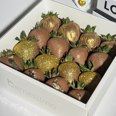 "Goldie" Belgian Chocolate Covered Strawberries