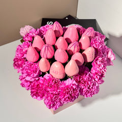 "Barbie" White Belgian Chocolate Covered Strawberries