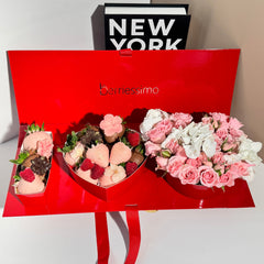 'I lOVE U" Belgian Chocolate Covered Strawberries