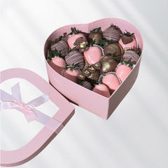 "My Love" White Belgian Chocolate Covered Strawberries