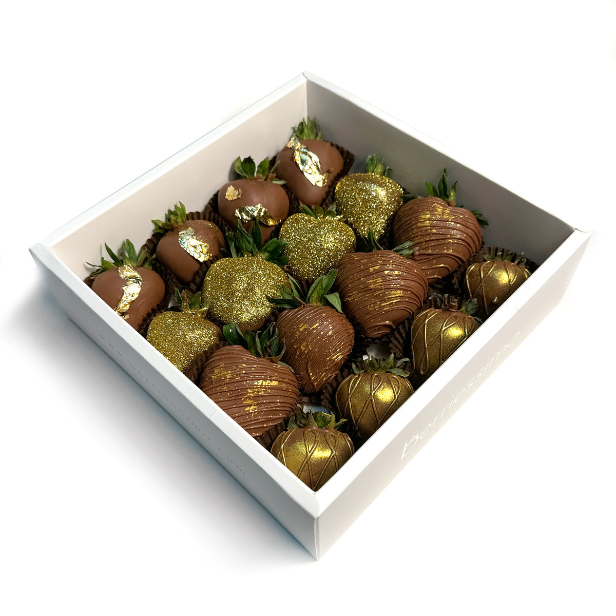 "Goldie" Belgian Chocolate Covered Strawberries