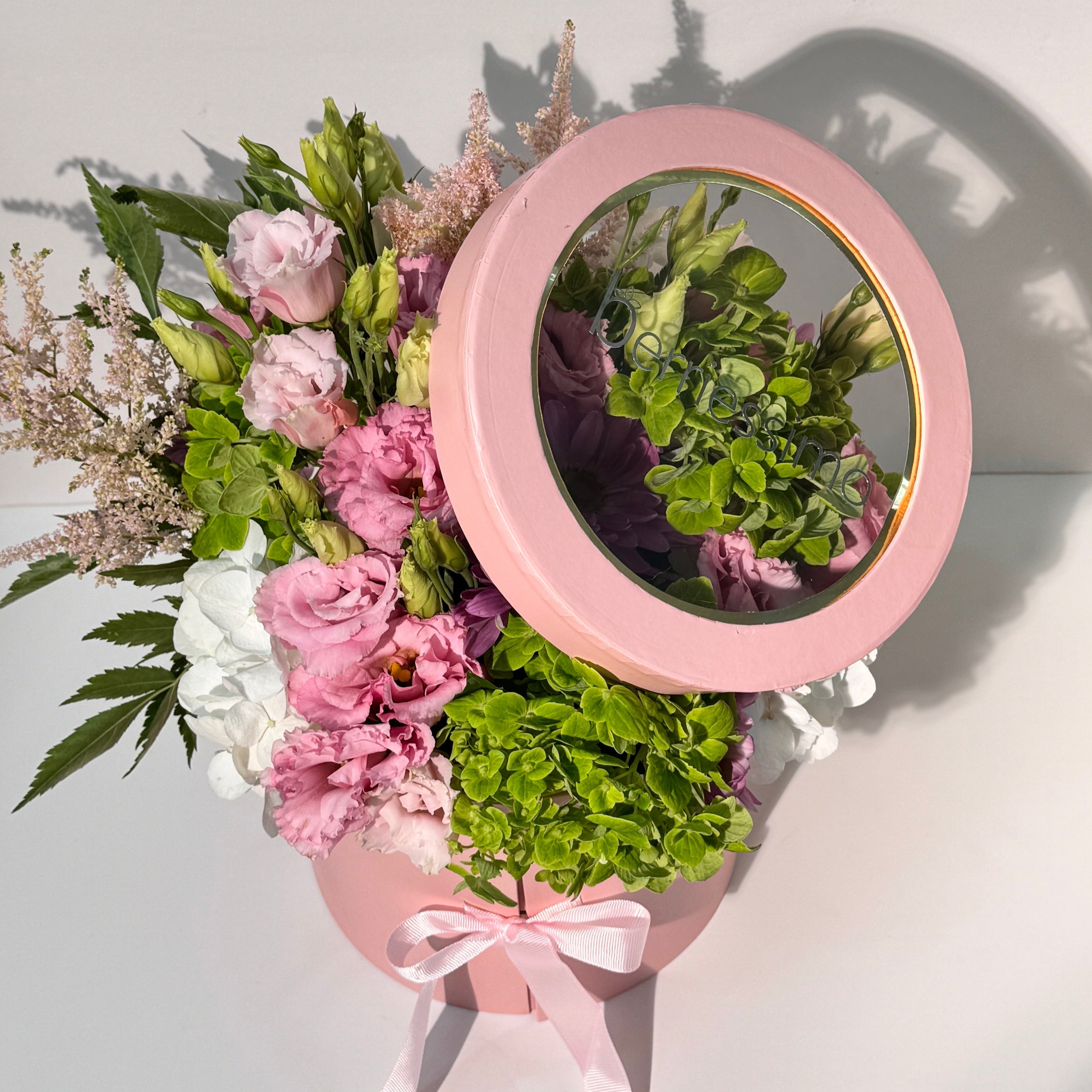 'Enchanted" Belgian Chocolate Covered Strawberries and Flower Arrangement