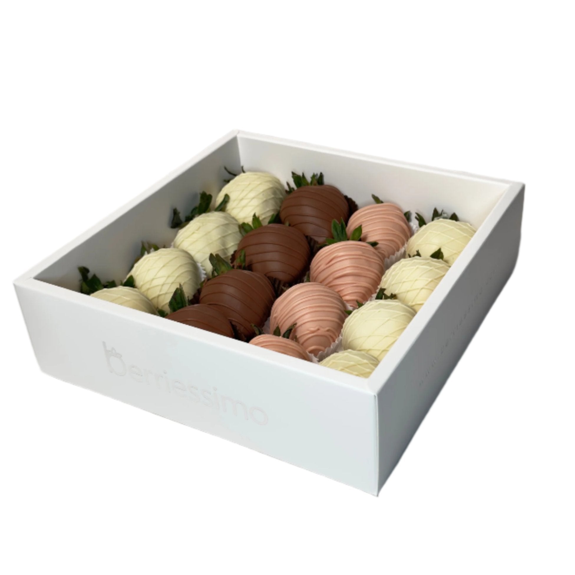 "Trio" Premium Belgian Chocolate Covered Strawberries