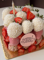 Chocolate Covered Strawberry Cake