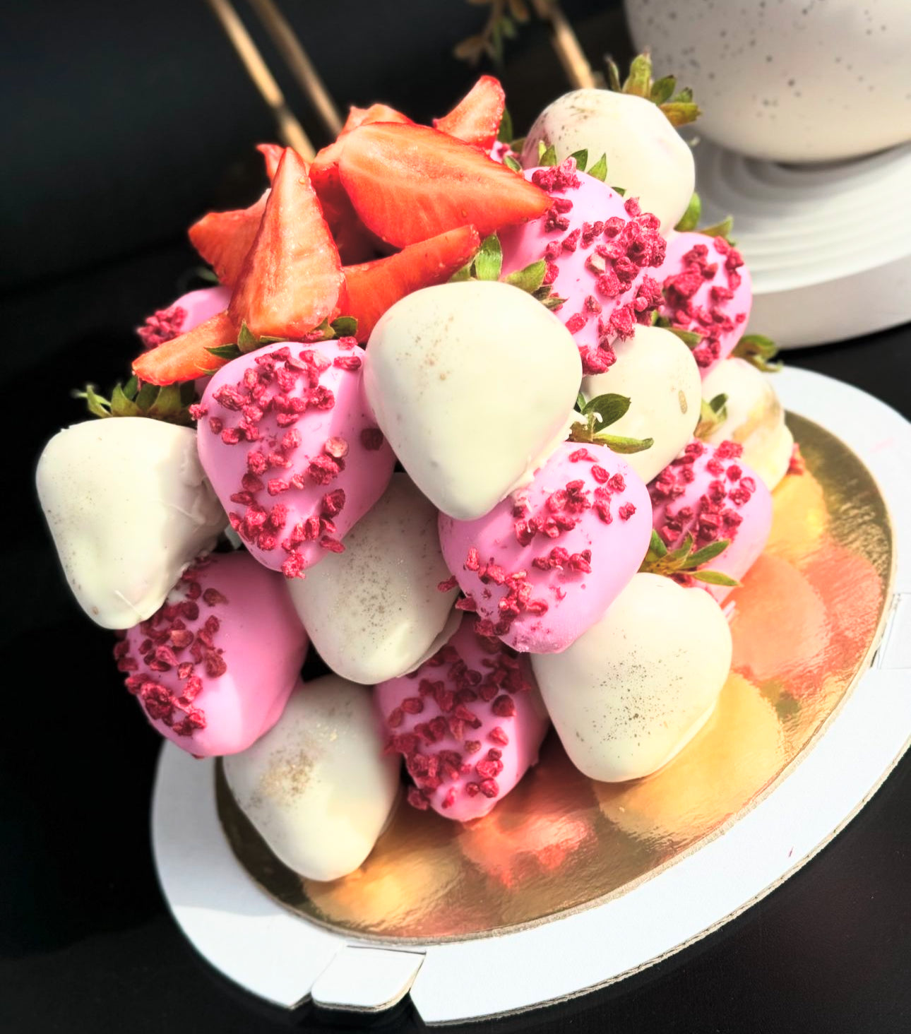 Chocolate Covered Strawberry Cake