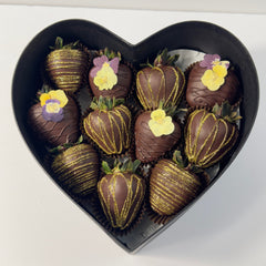 "Dark Love" Belgian Dark Chocolate Covered Strawberries