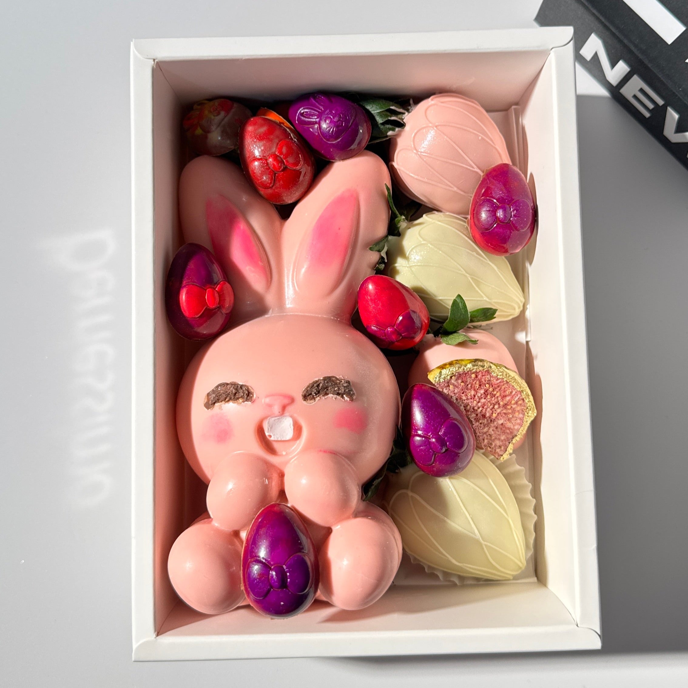 "Easter Bunny " Belgian Chocolate with Crunchy Puffed Rice