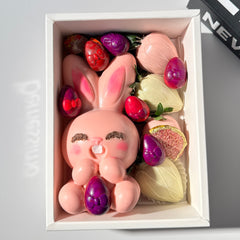 "Easter Bunny " Belgian Chocolate with Crunchy Puffed Rice