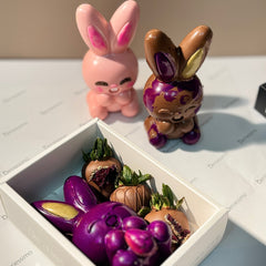 "Easter Bunny " Belgian Chocolate with Crunchy Puffed Rice