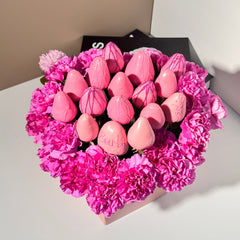 "Barbie" White Belgian Chocolate Covered Strawberries