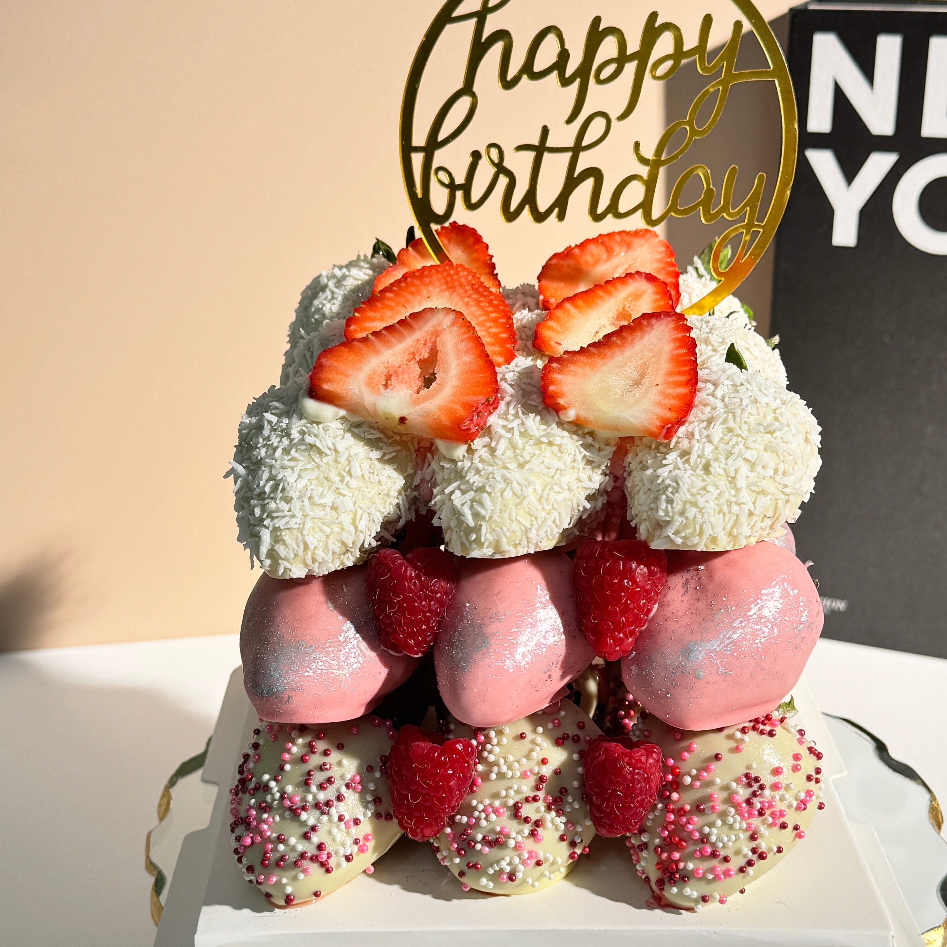 Chocolate Covered Strawberry Cake