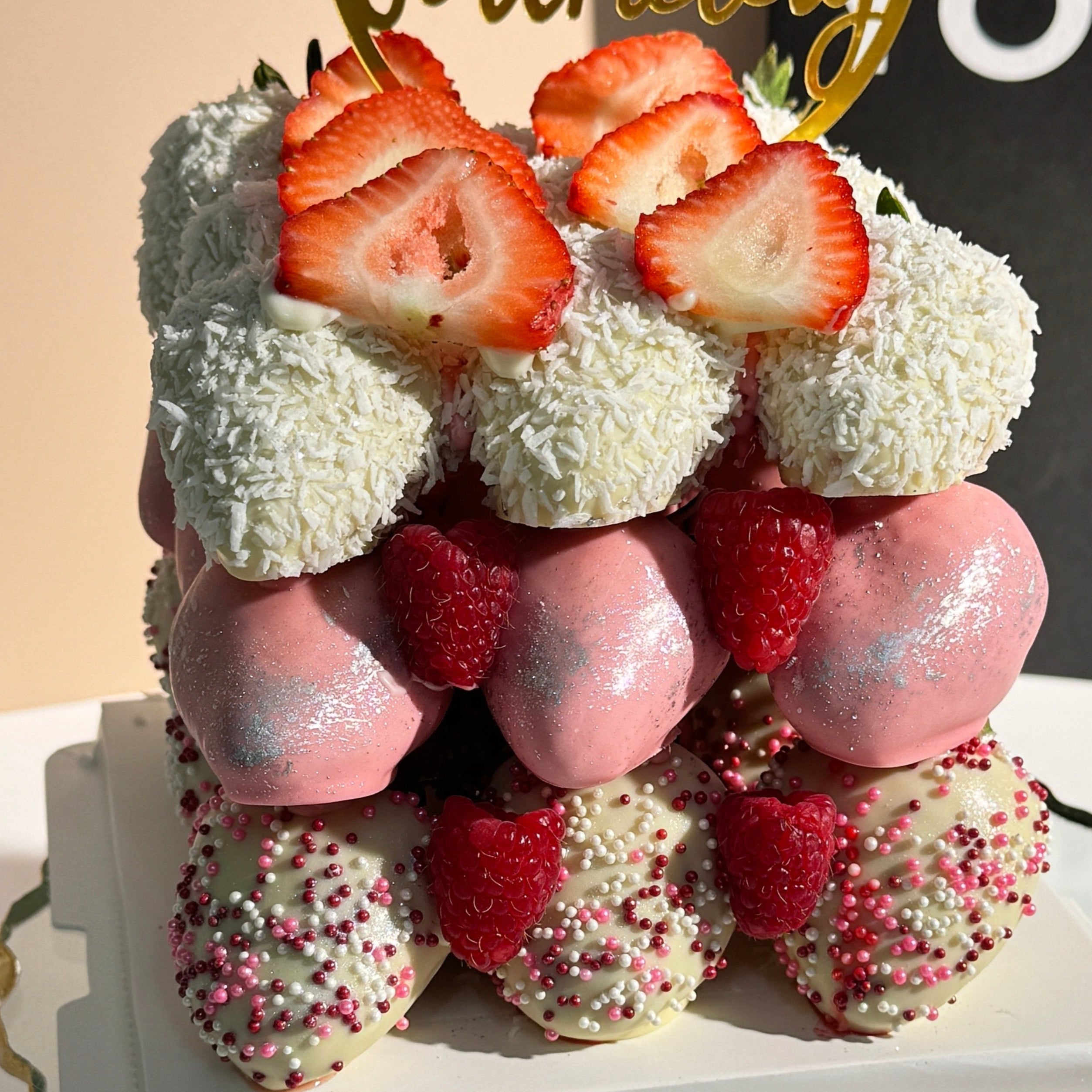 Chocolate Covered Strawberry Cake