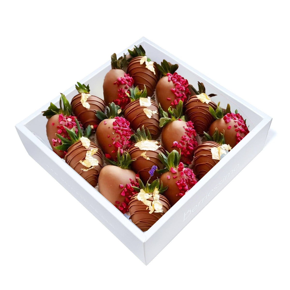 Gourmet Drizzled Milk Chocolate Covered Strawberries